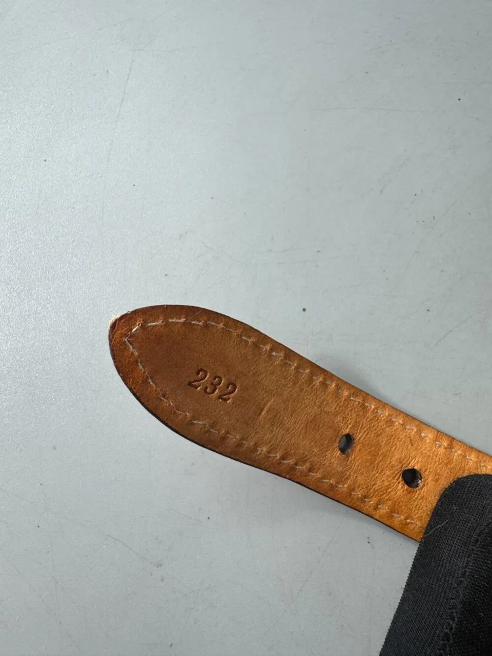 Martin Dingman Yellow Woven Brown Leather Belt Size 95/38